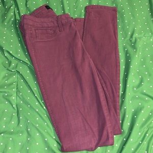 Maroon jeans